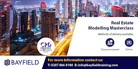 Bayfield Training - Real Estate Modelling Masterclass - Virtual Course