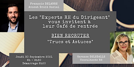 Image principale de Les experts RH du dirigeant / Café de rentrée / Thème : recrutement