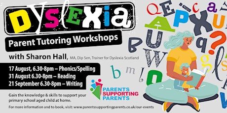 Online Dyslexia  Workshops for Parents/Carers of Primary age children primary image