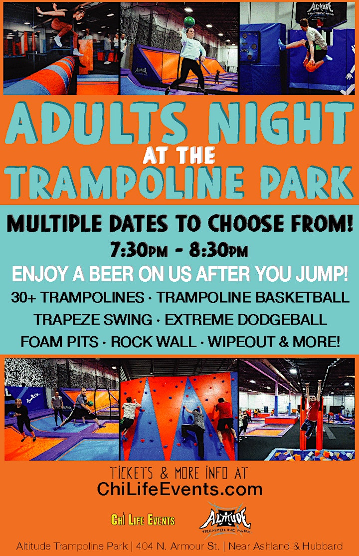 2022 Adults Night at the Trampoline Park - 21+ Night at Altitude Chicago image