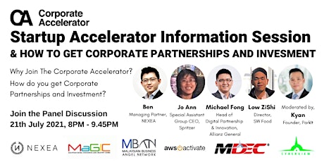 Corporate Accelerator 2021: How To Get Corporate Partnerships & Investment primary image