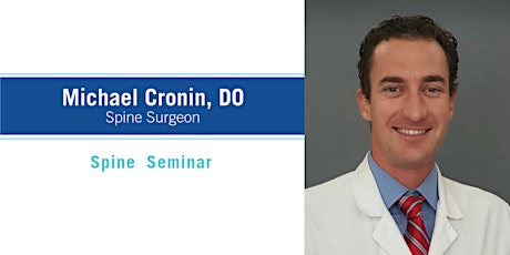 Spine Seminar with Dr. Cronin primary image