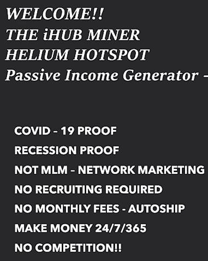 Ireland Webinar On Make Your Money = Blockchain + IoT + Crypto + HNT Miner image