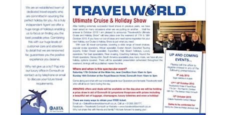 Ultimate Cruise & Holiday Show primary image