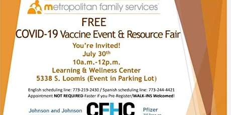 FREE Vaccine Event & Resource Fair! primary image