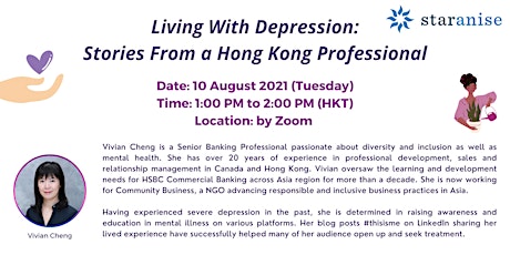 Living With Depression: Stories From a Hong Kong Professional primary image