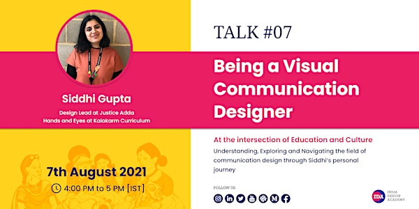 IDA #Talk 07 | Being a Visual Communication Designer