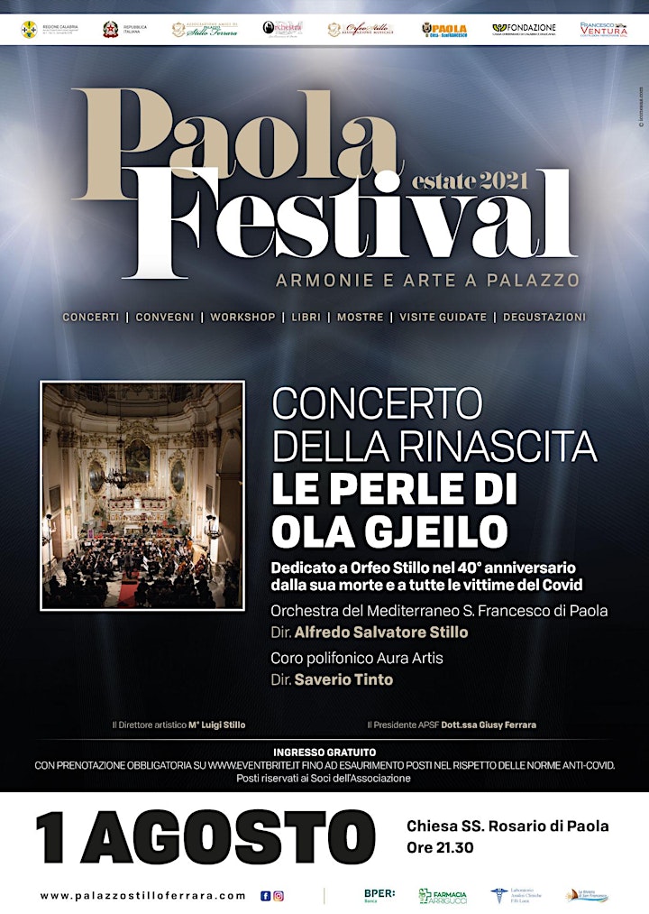 
		Immagine Paola Festival-CONCERTO DELLA RINASCITA-1 AGOSTO
