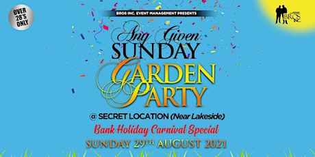 AGS Bank Holiday Garden Party - Sunday 29th August 2021 [Covid Secure]