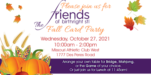 2021 Friends of Birthright STL Louis Fall Card Party