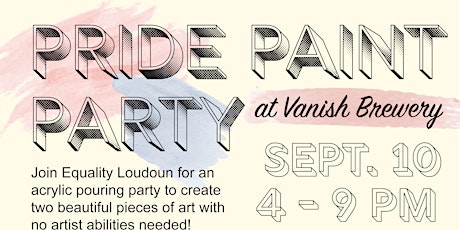 Pride Paint Party at Vanish Brewery