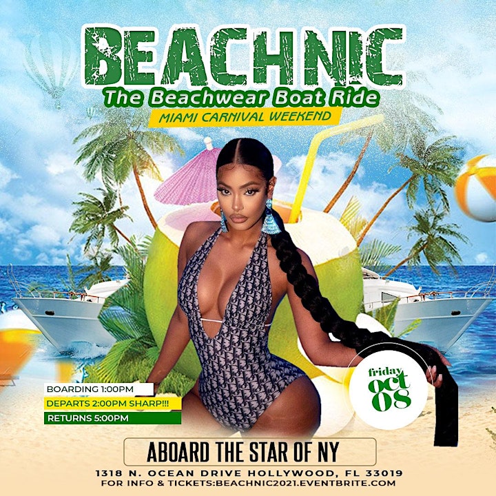 
		BEACHNIC  THE BEACHWEAR BOAT RIDE MIAMI CARNIVAL 2021 image
