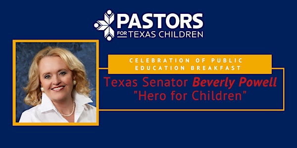 Celebrating Public Education Breakfast: Senator Beverly Powell