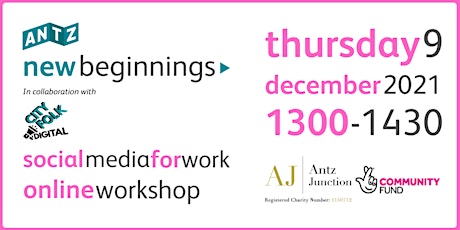 New Beginnings Social Media for Work Online Workshop (9 Dec 2021)