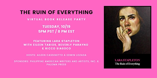 The Ruin of Everything Virtual Book Launch Party