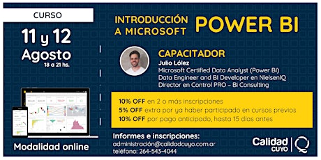 Imagen principal de CURSO INTRODUCCION A MICROSOFT POWER BI