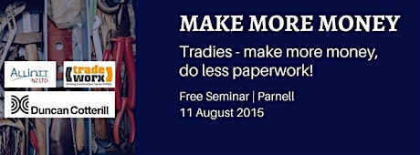 Tradies - Make more money, do less paperwork! primary image