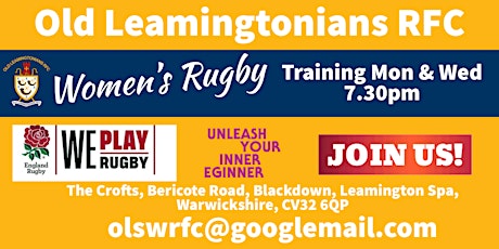 Play Women's Rugby @ Old Leamingtonians in Leamington Spa primary image