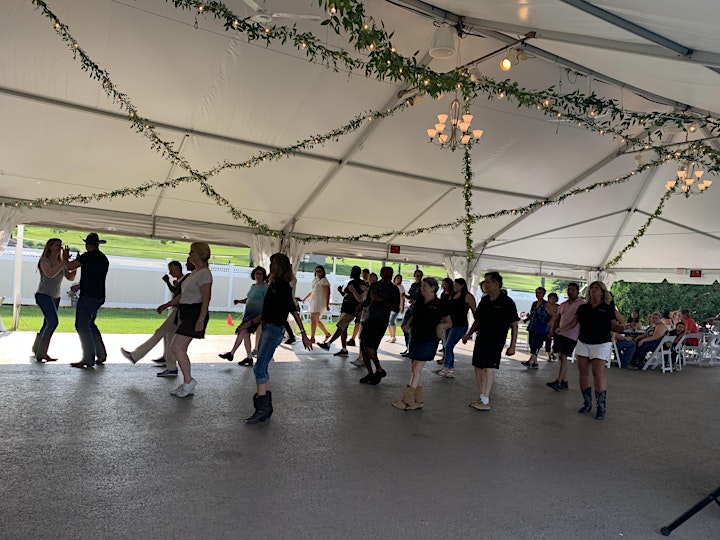 Burgers, Beer & Line Dancing under the Tent  at 1741 Pub & Grill image