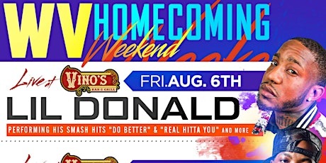LIL DONALD LIVE AT VINO'S FRIDAY AUG. 6th