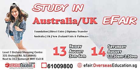Study in Australia/UK EFair