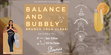 Balance and Bubbly: Brunch Yoga Class!