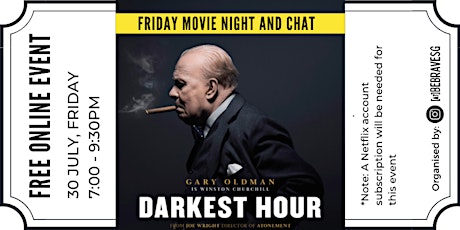Be Brave Cinema: Darkest Hour (2017) Movie Screening and Chat primary image