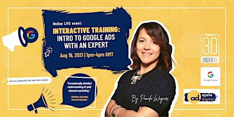 Interactive Training: Intro to Google Ads with an Expert