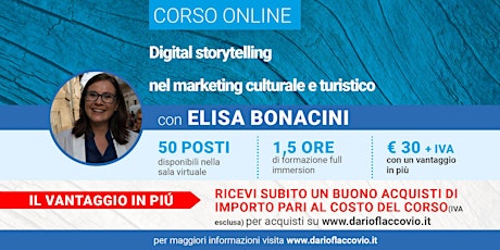 Immagine principale di CORSO di Digital storytelling nel marketing culturale e turistico 