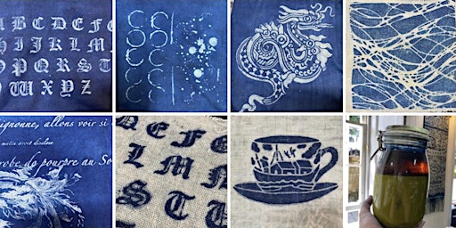 Image principale de Indigo Story, four week online workshop in printing and dyeing Blue