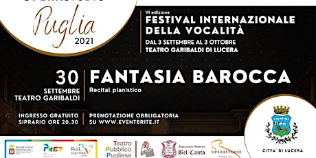 Immagine principale di FANTASIA BAROCCA  recital pianistico 