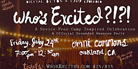 WHO'S EXCITED?! Camp Grounded Device-Free Party! primary image