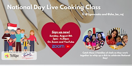 National Day Live Cooking Class ft. @sho_ba_raj and @2gencooks primary image