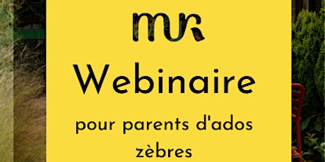 Hauptbild für Webinaire pour parents d'ados zèbres ( hpi et hypersensibles)