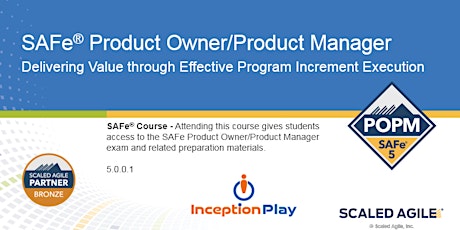 Imagen principal de SAFe Product Owner/Product Manager  5.1 (POPM) - Curso Online en Español