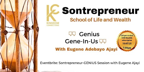 Sontrepreneur - GENIUS Session with Eugene Ajayi primary image