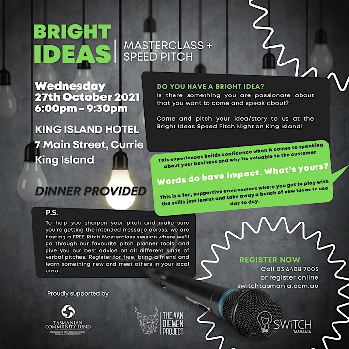 
		SPEED PITCH MASTERCLASS - King Island image
