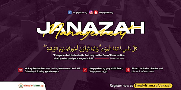 Janazah Management Course (September 2021) @ Still Road (2-Days)