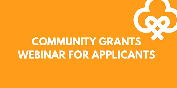 Community Grants Information Session