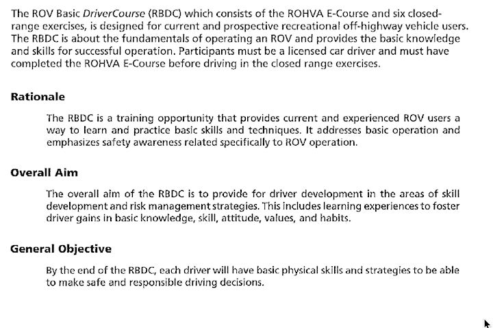 RCATV ROV Basic DriverCourse image
