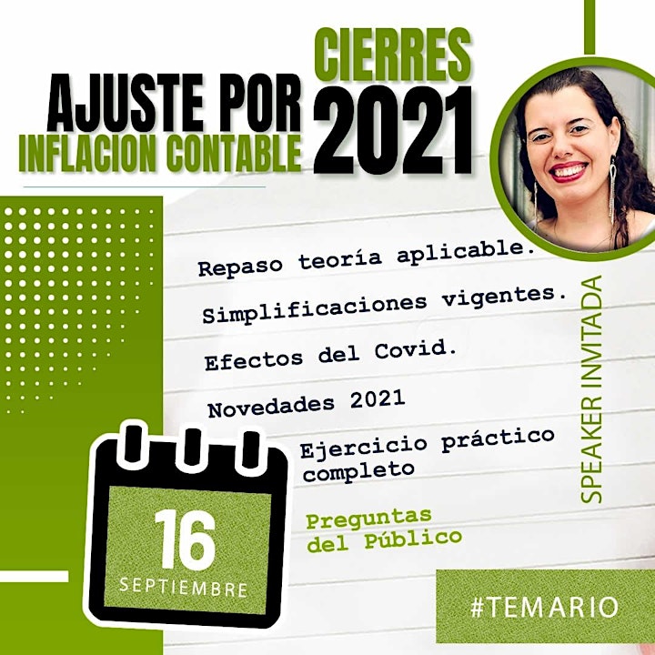 Imagen de GRABACION - Ajuste por Inflación CONTABLE! - Cierres 2021