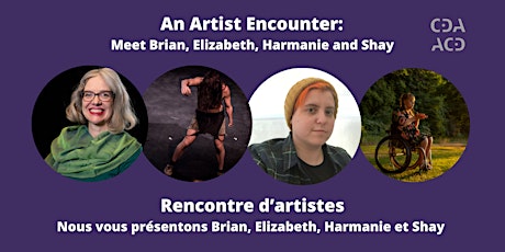 An Artist Encounter/Rencontre d’artistes: Brian, Elizabeth, Harmanie, Shay primary image