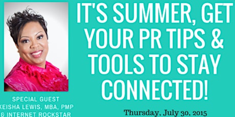 BPRSDC Presents: It's Summer, PR Tips & Tools to Stay Connected! primary image
