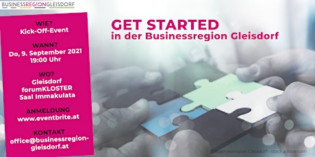 Hauptbild für GET STARTED in der Businessregion Gleisdorf