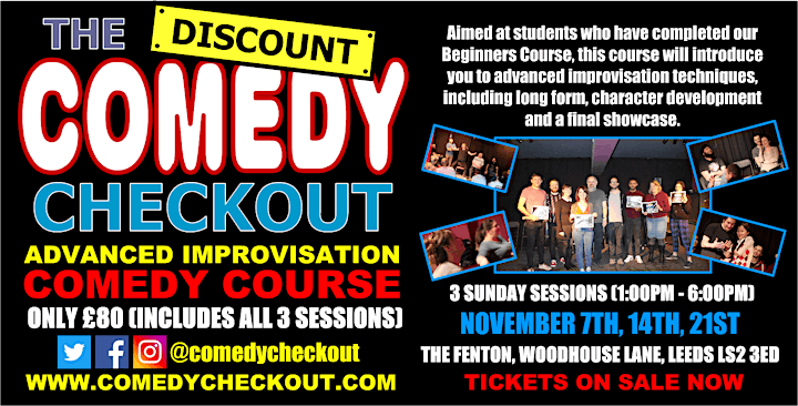
		Advanced Improvisation Comedy Course - November - Leeds (3 Sundays) image
