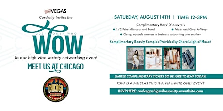 Imagen principal de High Vibe Society Networking Event - Meet us at Chicago!