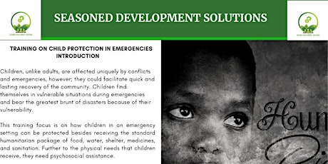 Child Protection in Emergencies Training tickets