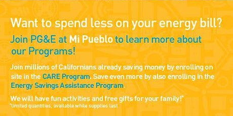 Join PG&E at Mi Pueblo to Save Money and Energy primary image