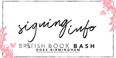 British Book Bash does BIRMINGHAM 2022 tickets