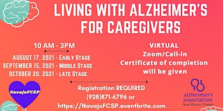 Living with Alzheimer's for Caregivers - EARLY STAGE primary image